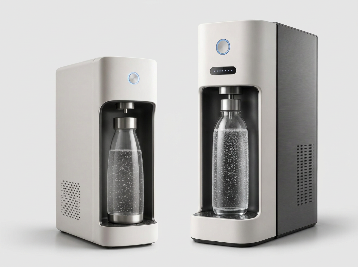 Essential and Pure+ side by side at the same scale